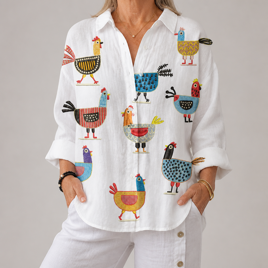 Kimberly Playful Hen Blouse
