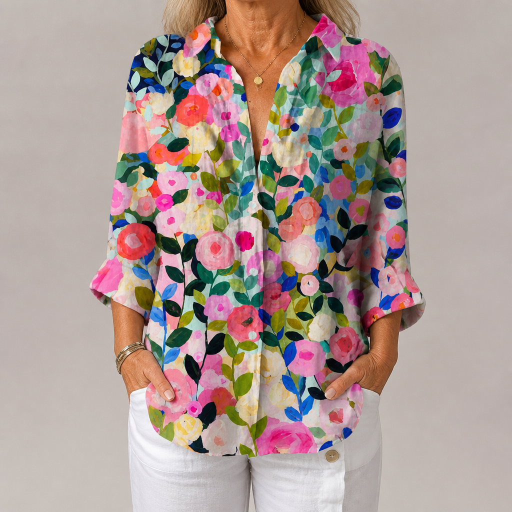 Amandine Bloom Canvas Blouse