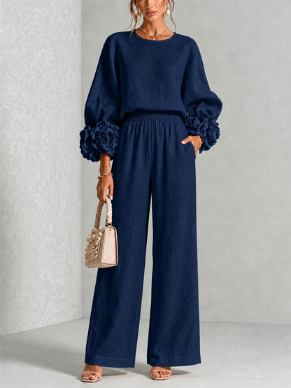 Carys | Floral Cuff Two-Piece Set