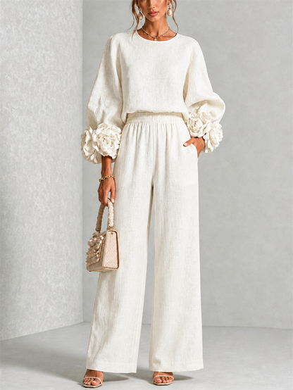 Carys | Floral Cuff Two-Piece Set