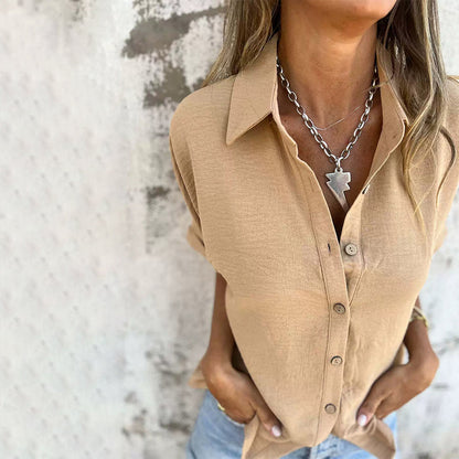 Lily - Effortless Short-Sleeve Button-Up Shirt