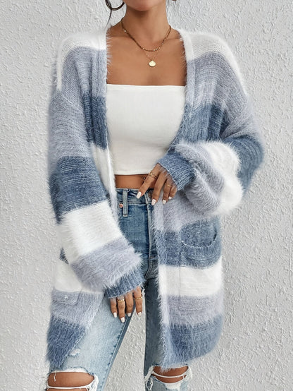 Iris | Colour-Block Knit Cardigan