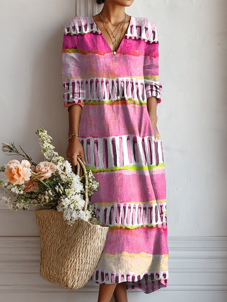 Tilly | Artisan Stripe Maxi Dress